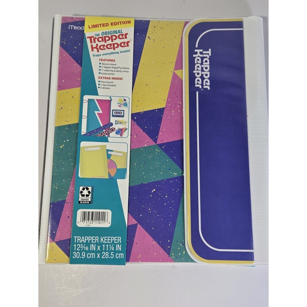 The Original TRAPPER KEEPER Mead 3 Ring Binder With Folders BRAND NEW